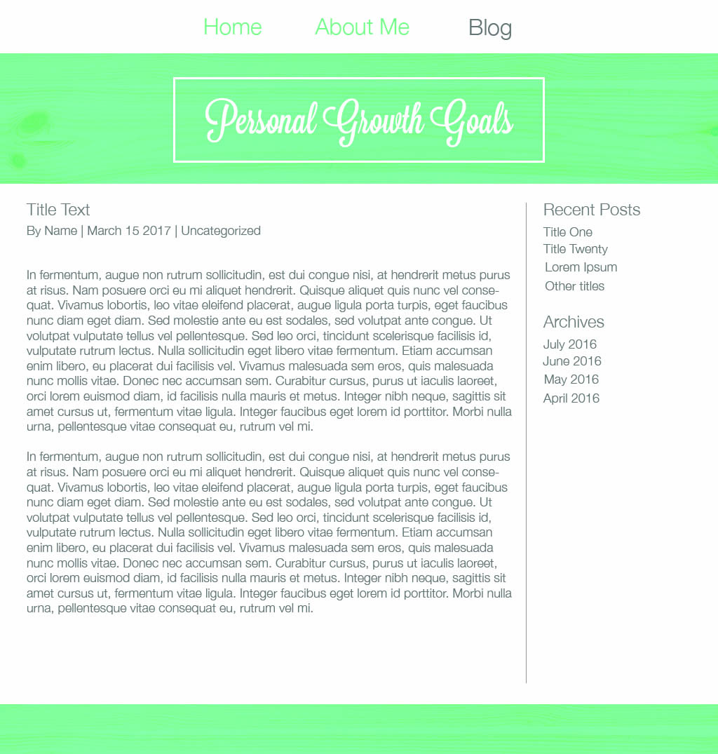 Web Design by Stephanie Rose for this project | Design #14090014