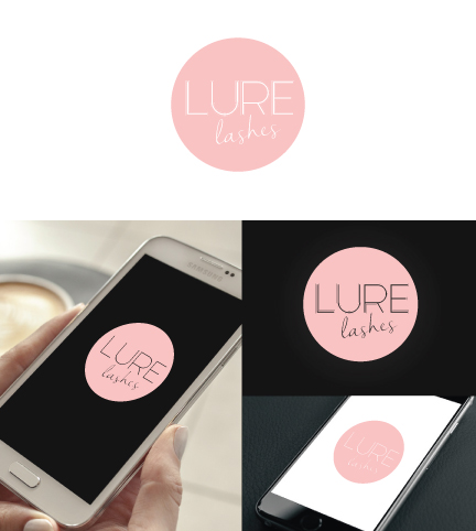 Logo Design by debdesign for lure lashes  | Design #14140316
