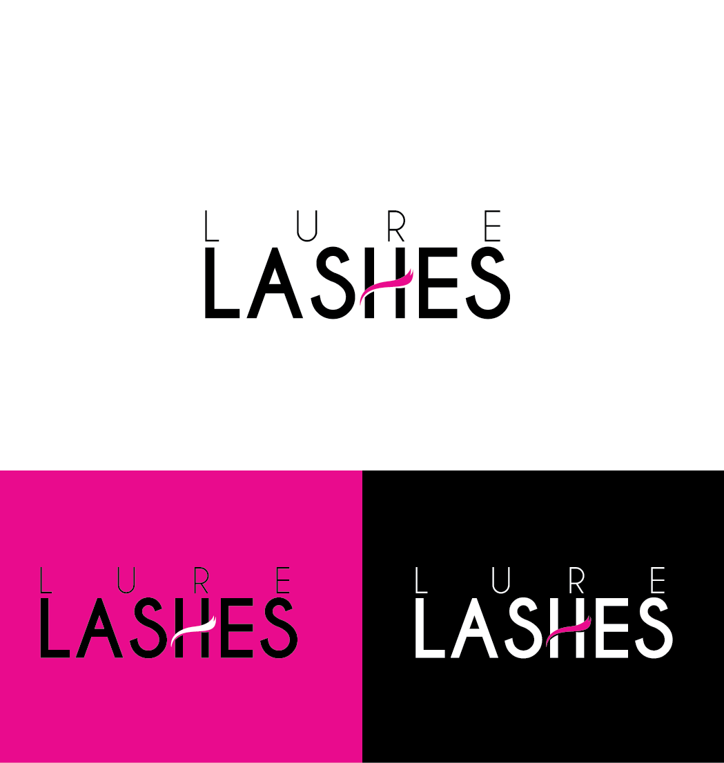 Logo Design by TB Designs for lure lashes  | Design #14086567