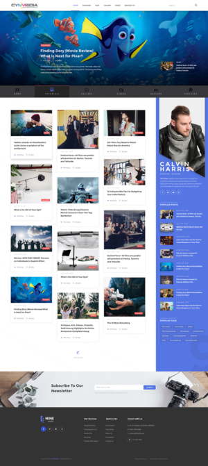 Web Design by Pixel Story for CYM Media & Entertainment | Design: #14191045