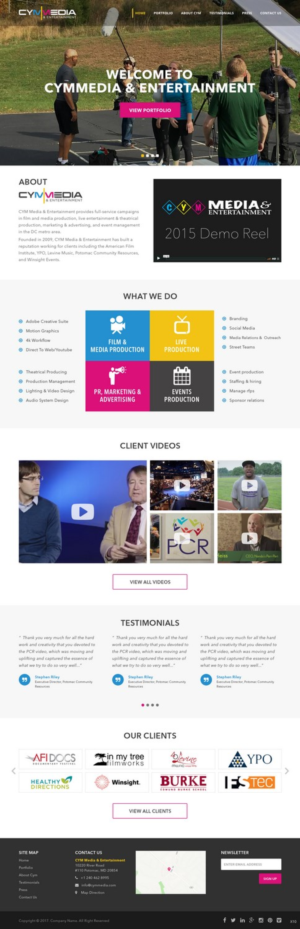 Web Design by pb for CYM Media & Entertainment | Design: #14087483