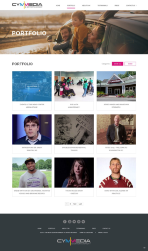 Web Design by pb for CYM Media & Entertainment | Design: #14101087