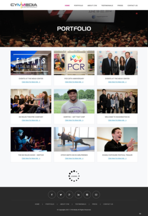 Web Design by pb for CYM Media & Entertainment | Design: #14111919