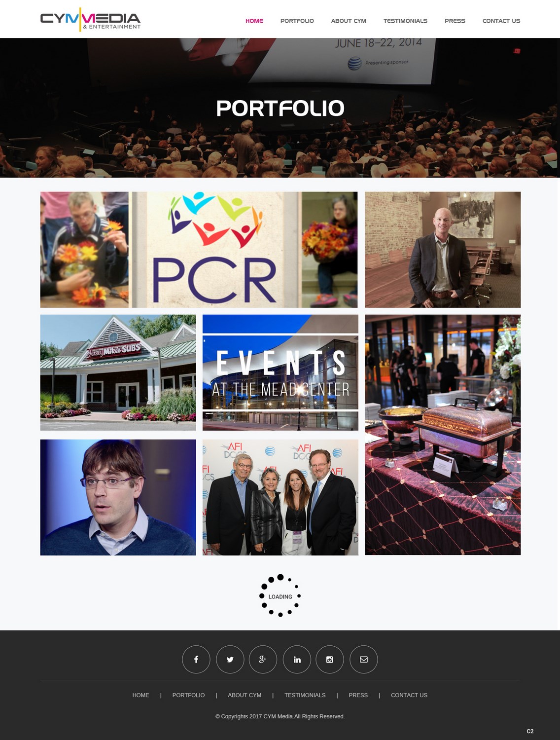 Diseño Web por pb para CYM Media & Entertainment | Diseño #14111920