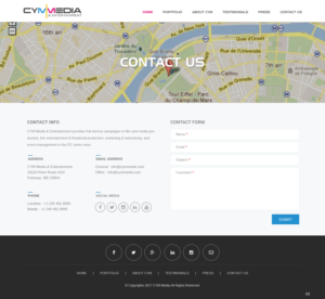 Web Design by pb for CYM Media & Entertainment | Design: #14111922