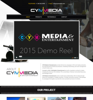 Web Design by Sujit Banerjee for CYM Media & Entertainment | Design #14116079