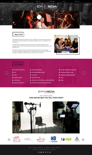 Web Design by Dream Logo Design for CYM Media & Entertainment | Design: #14099528
