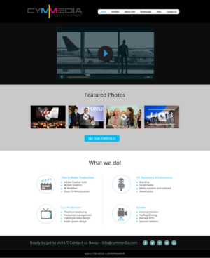 Web Design by Arvind Rana for CYM Media & Entertainment | Design: #14139945