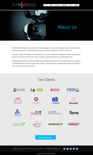Web Design by Arvind Rana for CYM Media & Entertainment | Design: #14139947