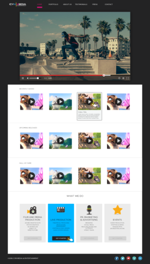 Web Design by insert name here for CYM Media & Entertainment | Design: #14112069