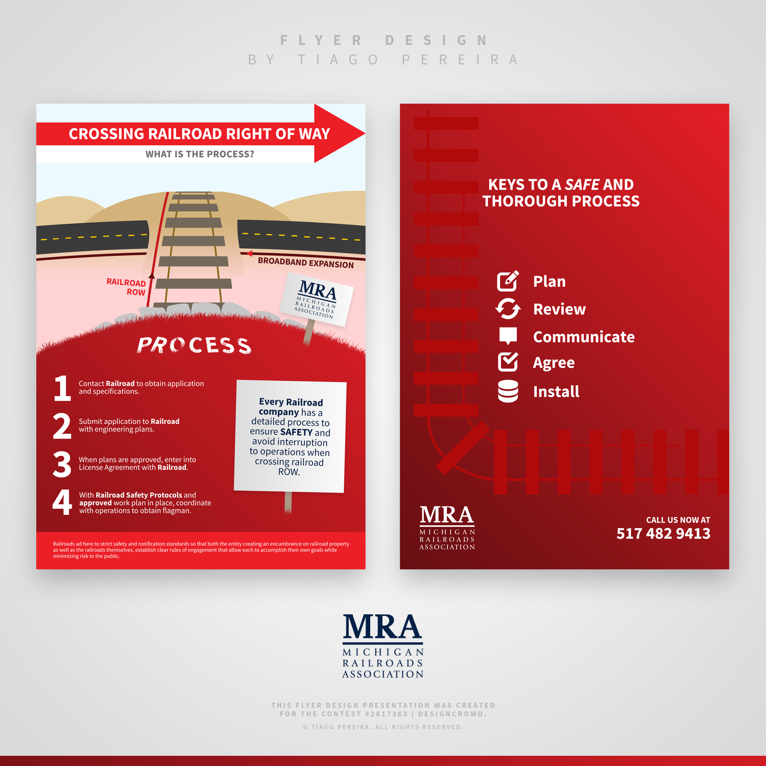 Infographic Design by Tiago Pereira for Michigan Railroads Association | Design #14869457
