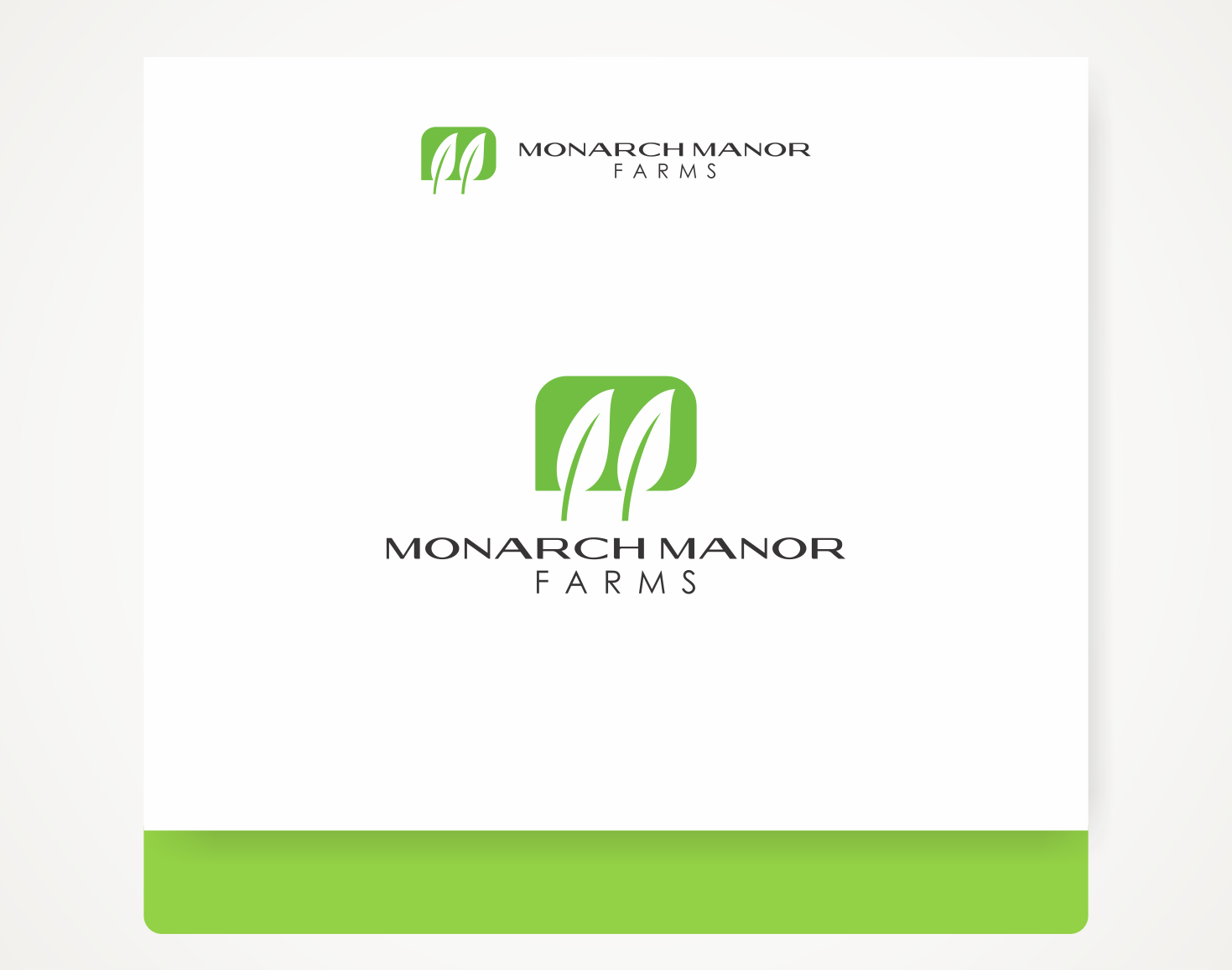Logo Design by Savana for Monarch Manor Farms | Design #14087355
