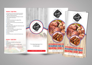 Menu Design by creative.bugs for rocking boat restaurants ltd | Design: #14141662