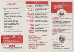 Menu Design by mrmrnjr for rocking boat restaurants ltd | Design: #14097597