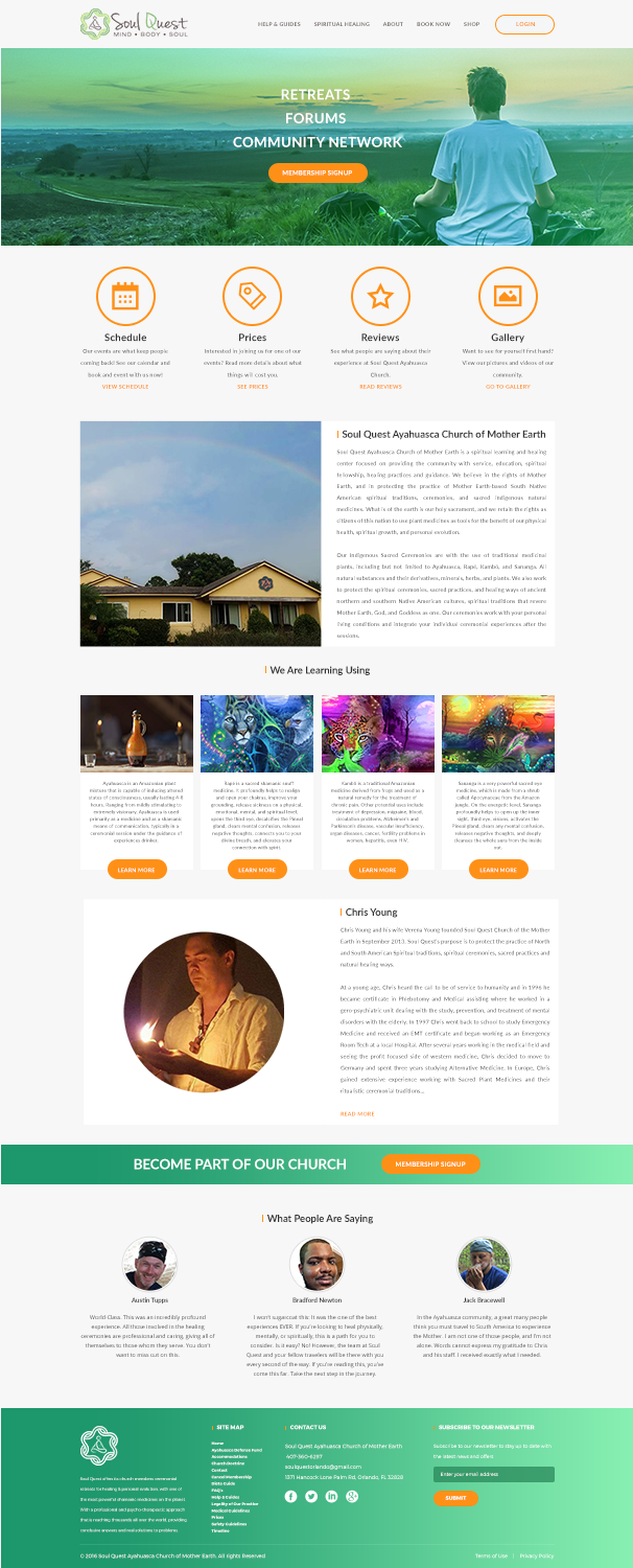 Web Design by metasemenov for Soul Quest  | Design #14188127