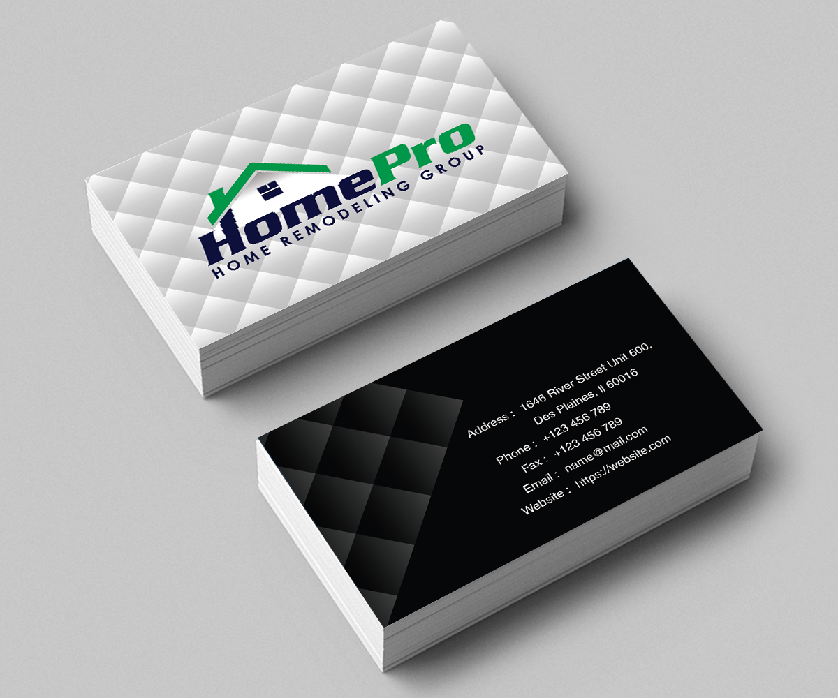 Upmarket Elegant Home Improvement Business Card Design For A Home Improvement Business Card Design