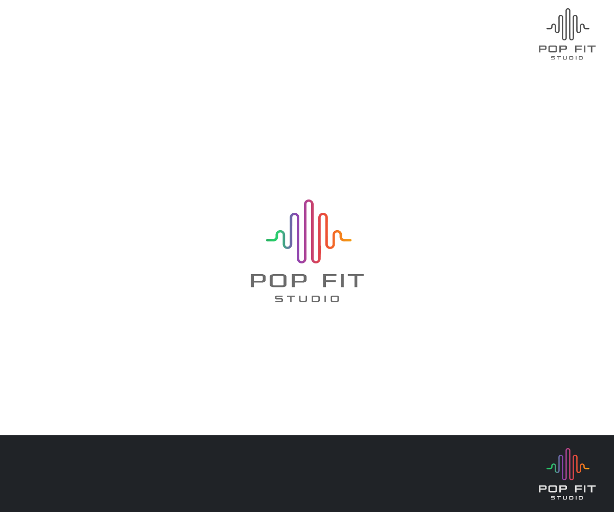 Logo Design by King Cozy for Pop Fit Studio | Design #14126705