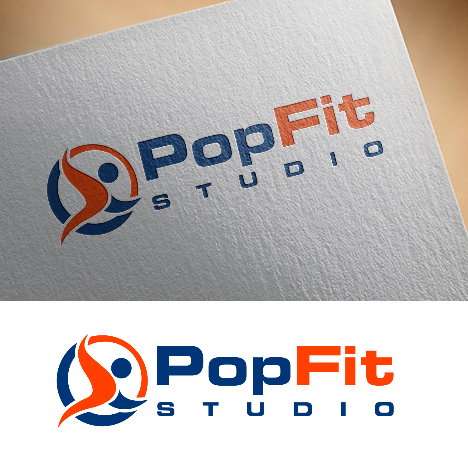 Logo Design by Next Screen Infotech for Pop Fit Studio | Design #14109572