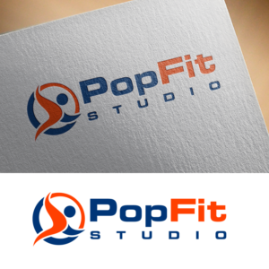 Logo Design by Next Screen Infotech for Pop Fit Studio | Design: #14109572