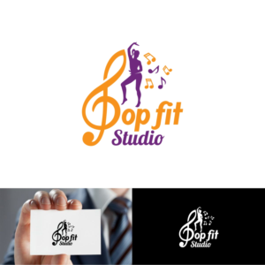 Logo Design by webeezine for Pop Fit Studio | Design: #14098308