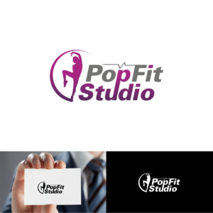 Logo Design by webeezine for Pop Fit Studio | Design: #14098310