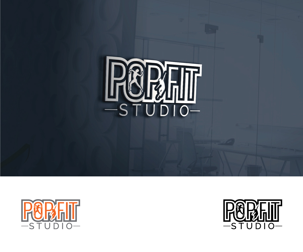 Logo Design by eMARK for Pop Fit Studio | Design #14099733