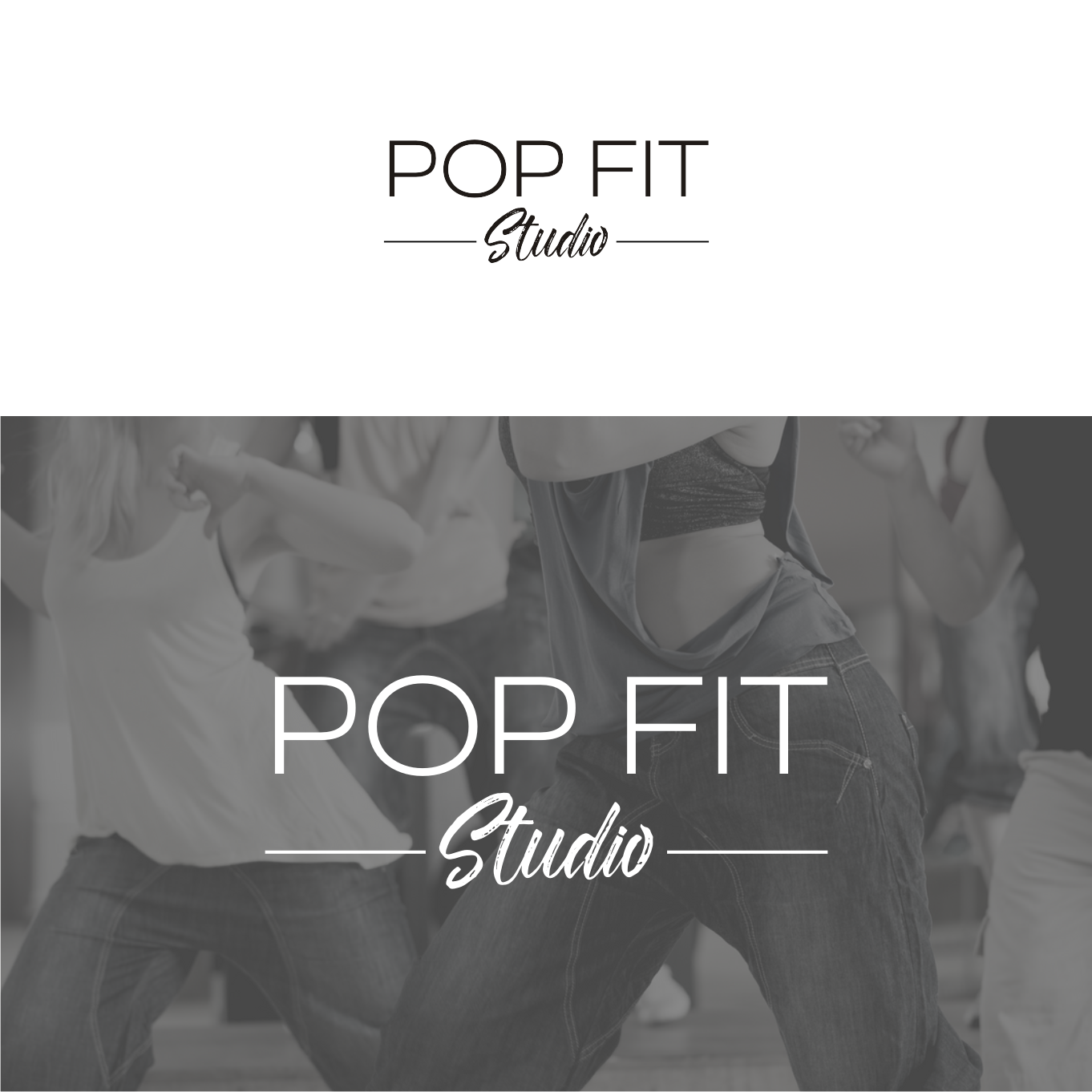Logo Design by abdulrahimazka for Pop Fit Studio | Design #14130996