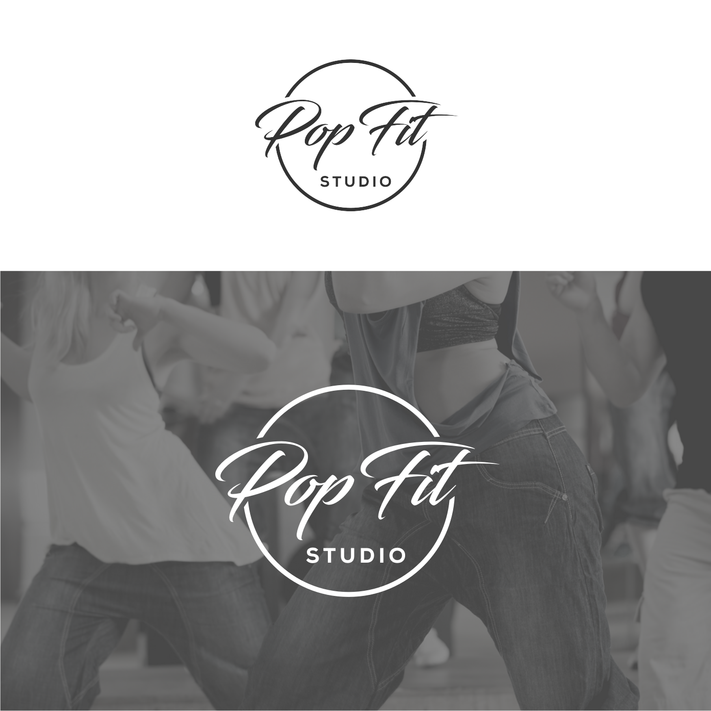 Logo Design by abdulrahimazka for Pop Fit Studio | Design #14138192
