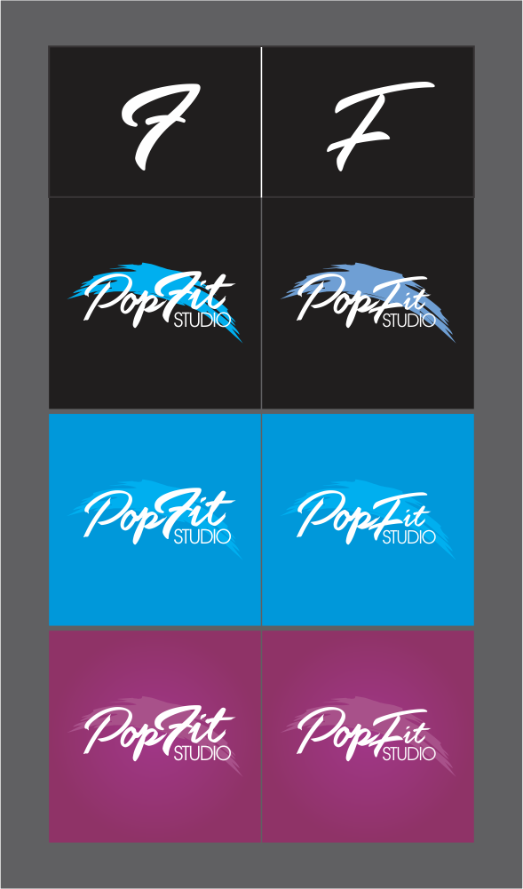 Logo Design by Vinicius Hadid Graphic Solutions for Pop Fit Studio | Design #14104396