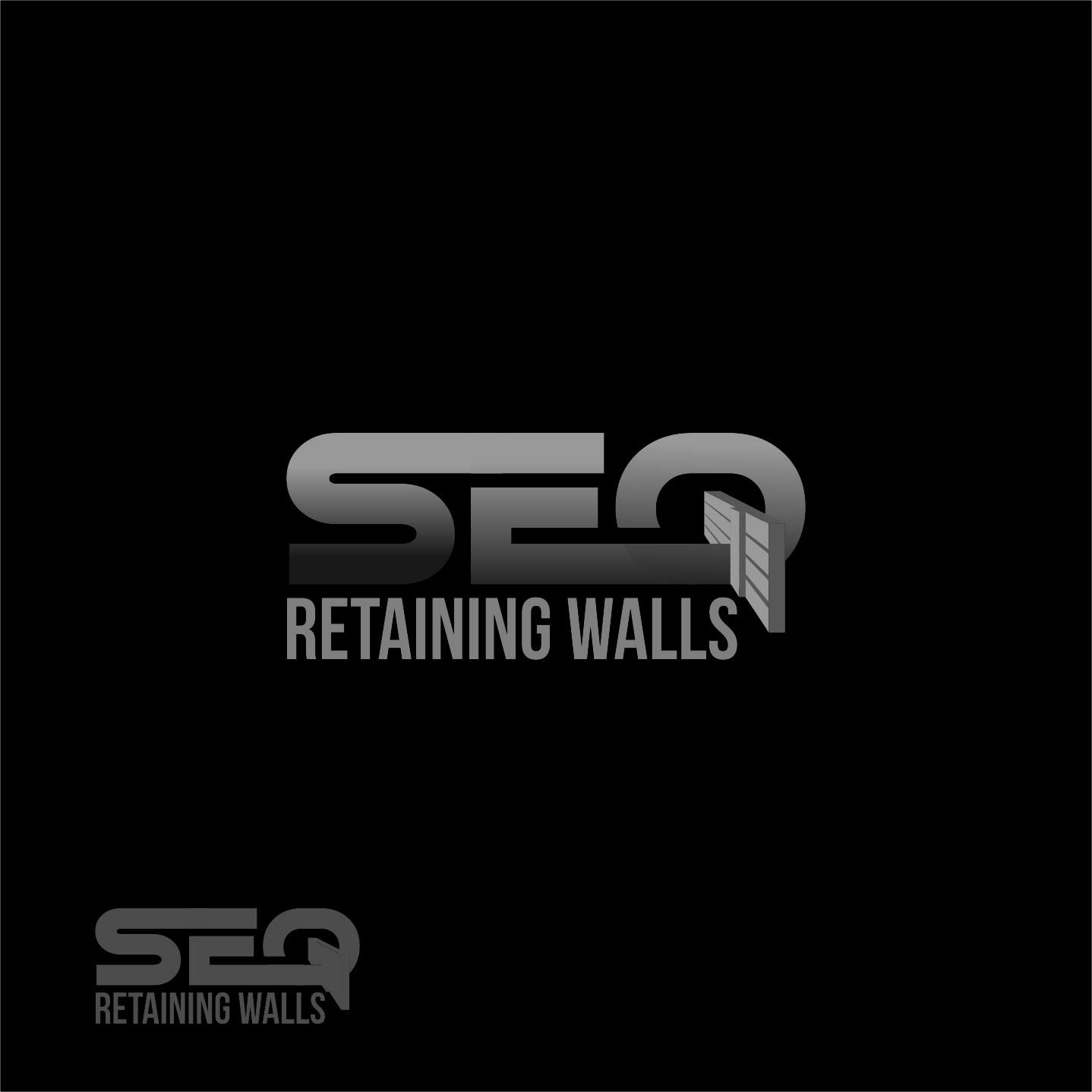 Logo Design by Arham Hidayat for SEQ Retaining walls | Design #14227386