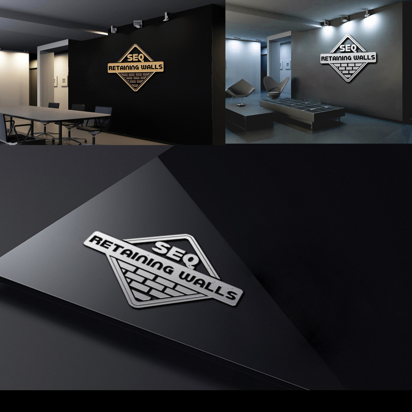 Logo Design by zebronicgraphic for SEQ Retaining walls | Design #14161224