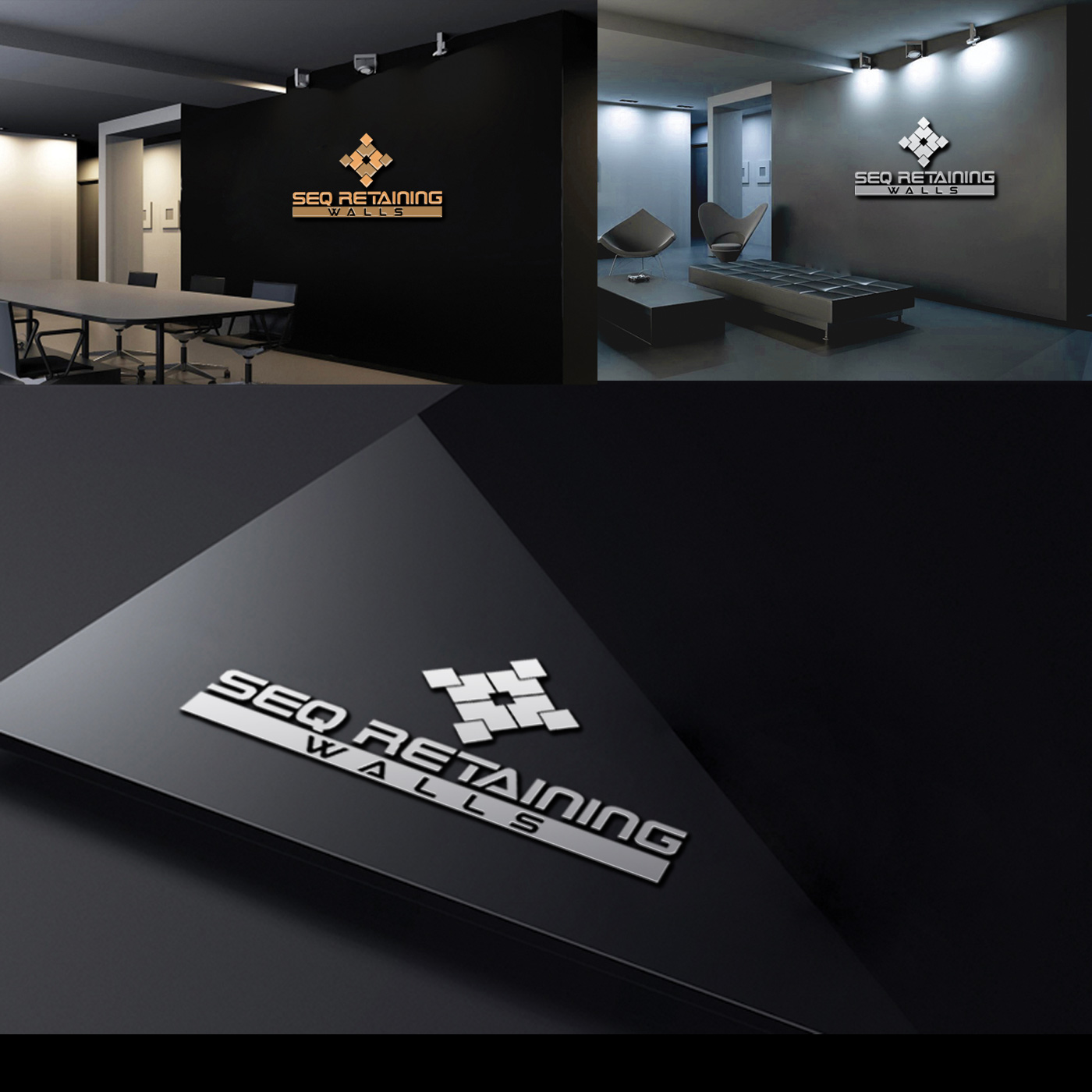 Logo Design by zebronicgraphic for SEQ Retaining walls | Design #14161225
