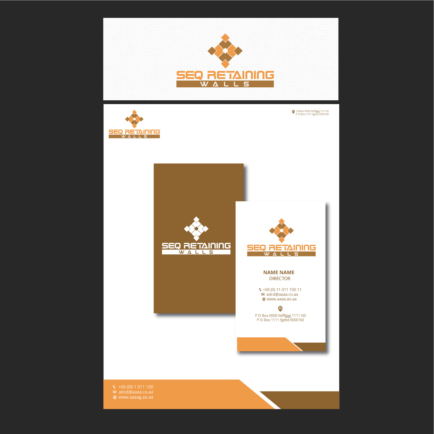 Logo Design by zebronicgraphic for SEQ Retaining walls | Design #14161227