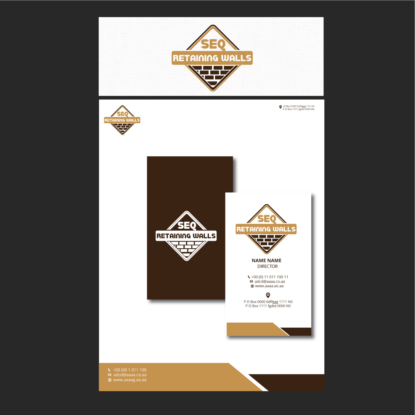 Logo Design by zebronicgraphic for SEQ Retaining walls | Design #14161228