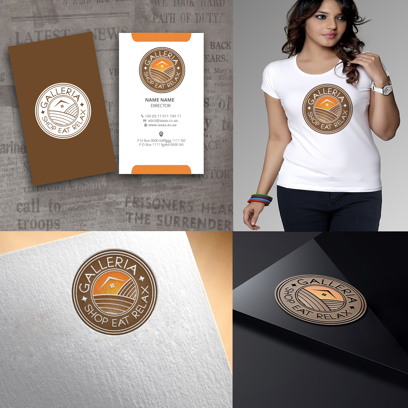 Design de Logo par zebronicgraphic pour Galleria Shop Eat Relax | Design #14101449