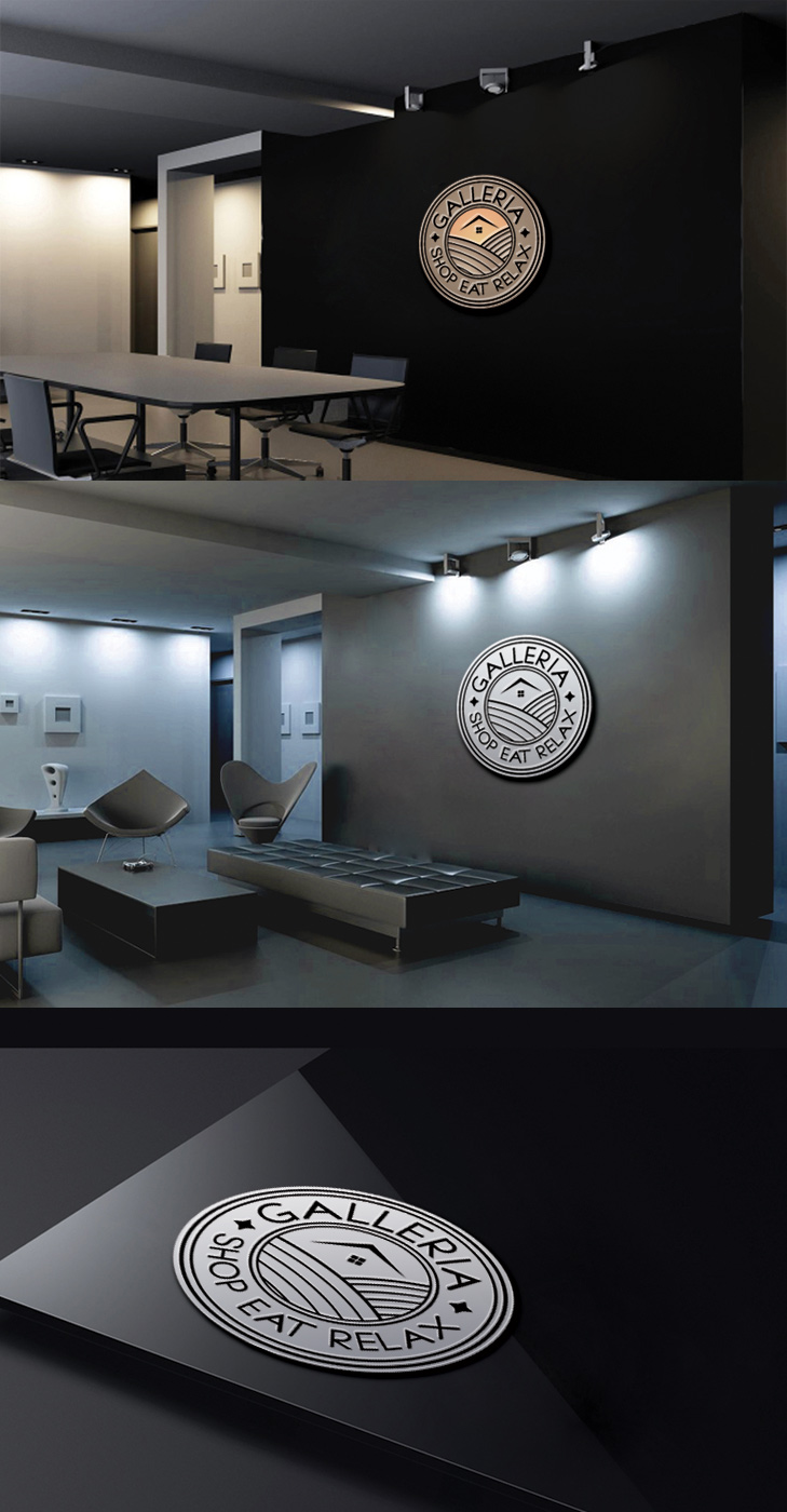 Logo Design by zebronicgraphic for Galleria Shop Eat Relax | Design #14101452