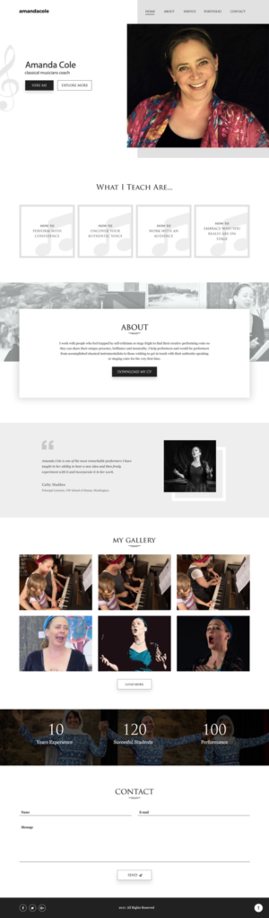 Performance brilliance homepage | Diseño Web por Lauren