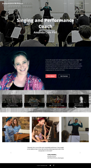 Performance brilliance homepage | Diseño Web por Orhon.ao