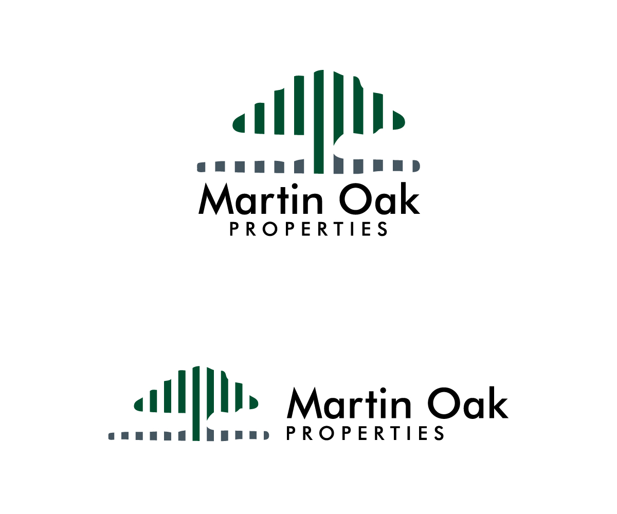 Modern Elegant Real Estate Logo Design For Martin Oak For