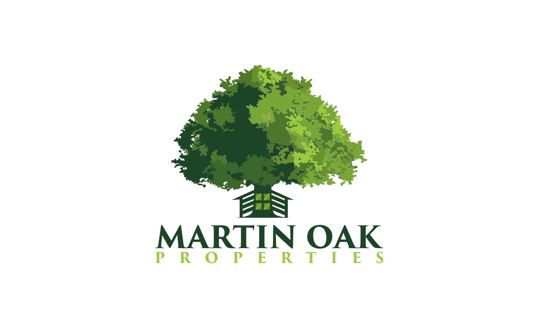 Modern Elegant Real Estate Logo Design For Martin Oak For