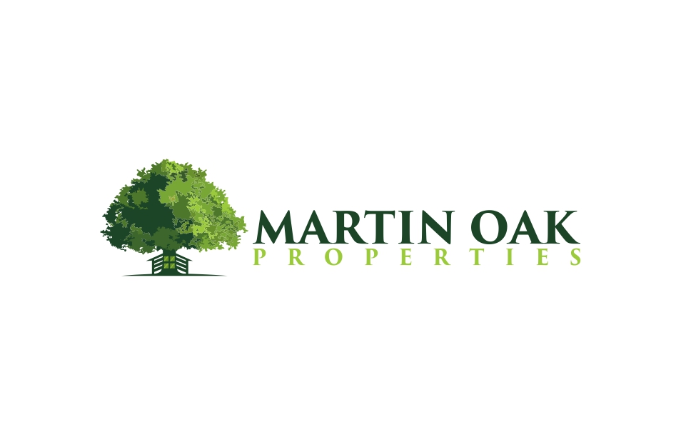 Modern Elegant Real Estate Logo Design For Martin Oak For