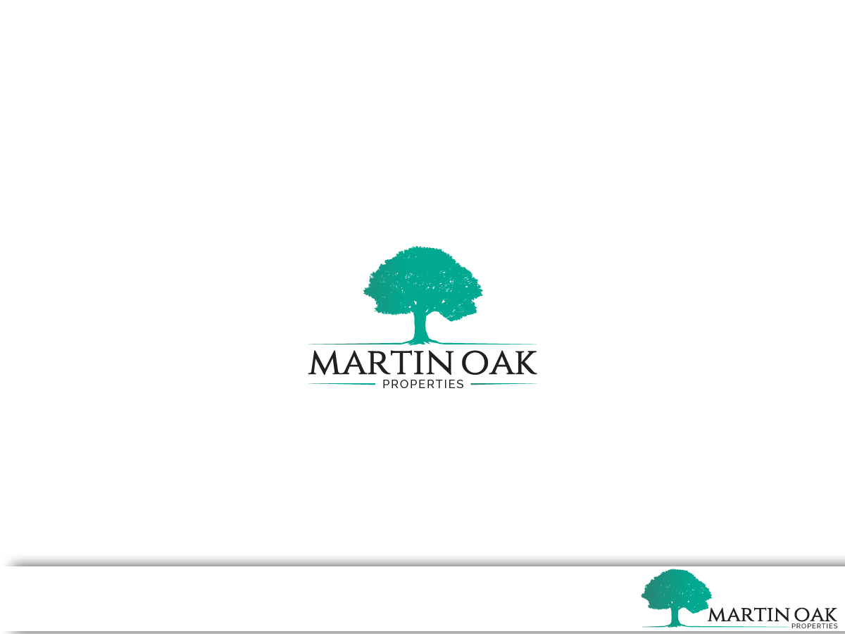 Modern Elegant Real Estate Logo Design For Martin Oak For