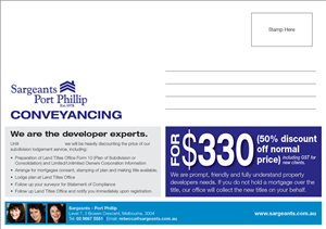 Diseño de Brochure por DesignFive para Sargeants- Port Phillip | Diseño: #557355