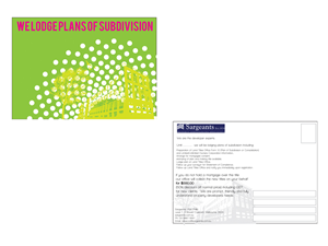 Postcard design- Promoting Conveyancing services to Property Developers | Design de Brochure par Brown Design