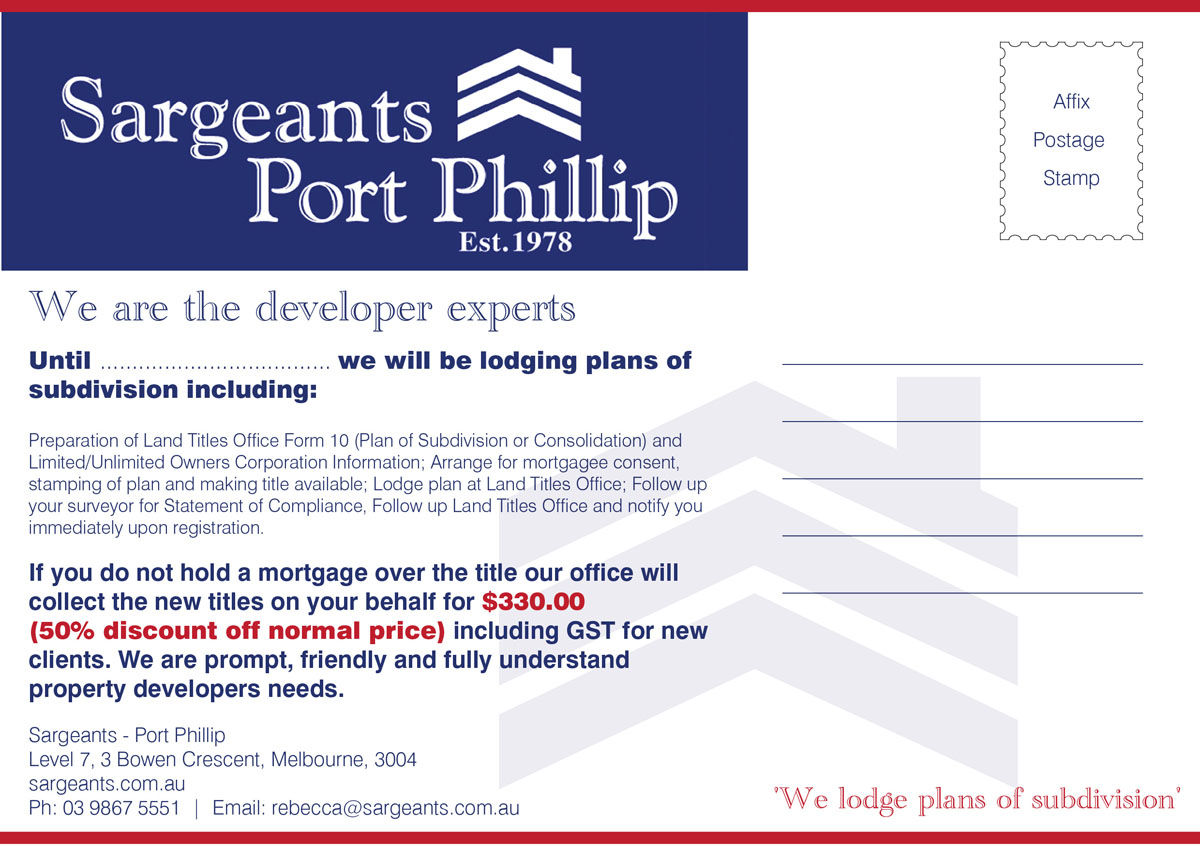 Design de Brochure par i4 Graphics Pty Ltd pour Sargeants- Port Phillip | Design #553890