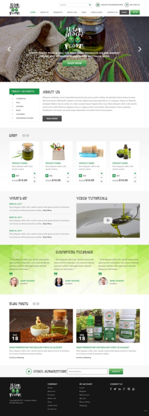 Web-Design von pb für Happy Hempy People | Design: #14122166