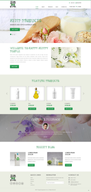 Web Design by pb for Happy Hempy People | Design: #14122167