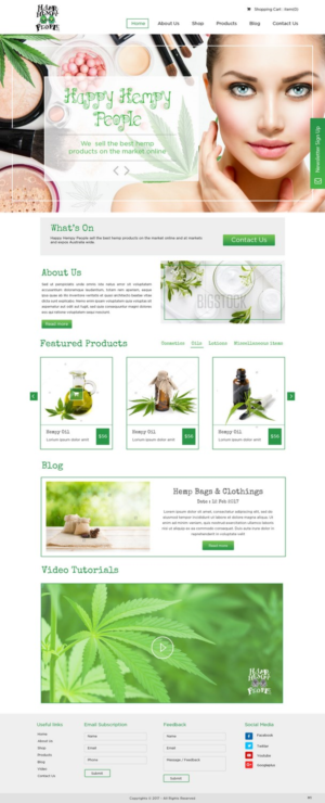Web Design by pb for Happy Hempy People | Design: #14122168
