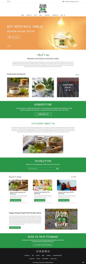 Web Design by pb for Happy Hempy People | Design: #14122169