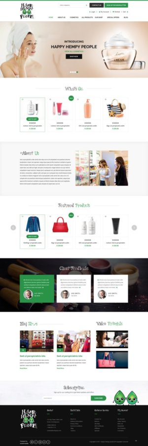 Web Design by pb for Happy Hempy People | Design: #14122170